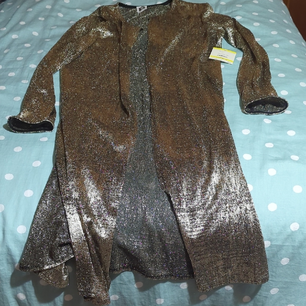 Anne Klein Gold Shimmer Duster